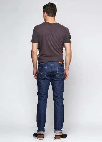 Синие демисезонные зауженные джинсы Levi's