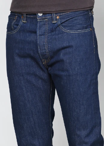 Синие демисезонные зауженные джинсы Levi's