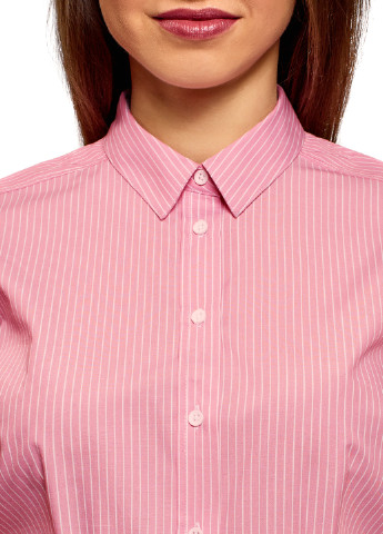 Розовая кэжуал рубашка Oodji