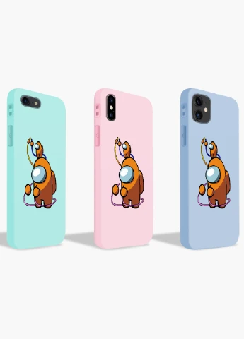 Чехол силиконовый Apple Iphone 6 Амонг Ас Оранжевый (Among Us Orange) (6937-2413) MobiPrint (219565944)