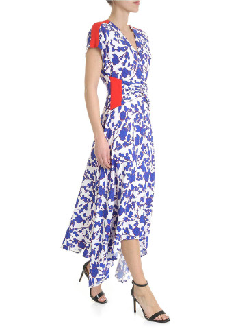 Синя кежуал сукня кльош Pinko з квітковим принтом