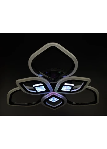 Люстра потолочная LED с пультом A2721/3+3-3D-bk Черный 10х60х60 см. Sunnysky (253527939)