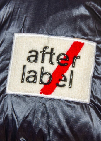 Черный зимний Пуховик AFTER LABEL