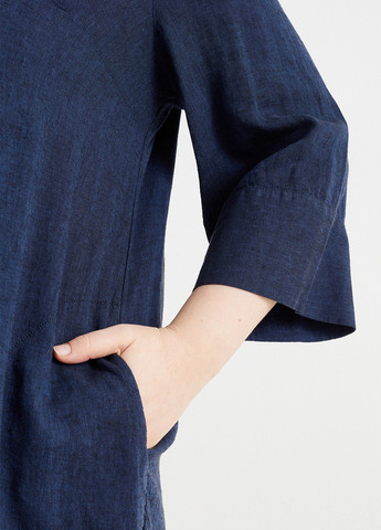 Темно-синее кэжуал платье оверсайз C&A однотонное