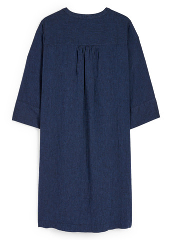 Темно-синее кэжуал платье оверсайз C&A однотонное