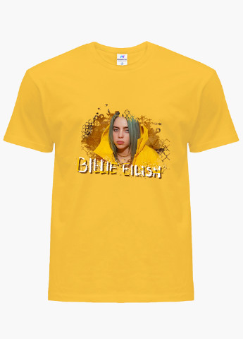 Жовта демісезонна футболка дитяча біллі айлиш (billie eilish) (9224-1215) MobiPrint