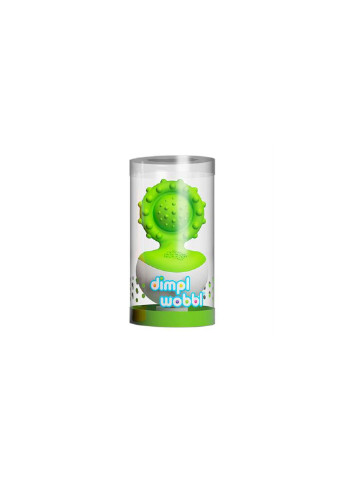 Брязкальце прорізувач-неваляшка dimpl wobl зелений Fat Brain Toys (252245282)