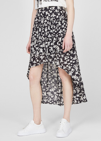 Темно-синяя кэжуал цветочной расцветки юбка Pepe Jeans