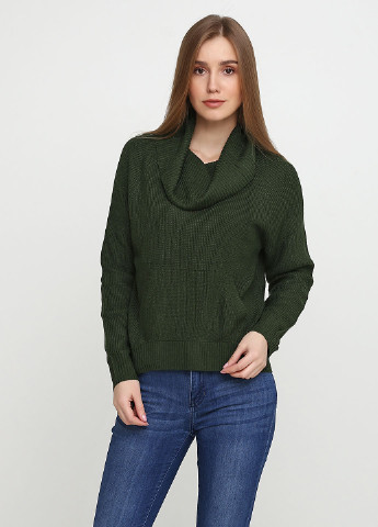 Темно-зеленый демисезонный свитер CHD