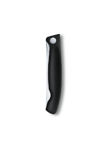 Кухонный нож SwissClassic Foldable Paring 11 см Serrated Black (6.7833.FB) Victorinox (254081568)