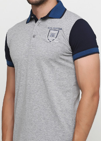 Серая футболка-поло для мужчин Golf меланжевая