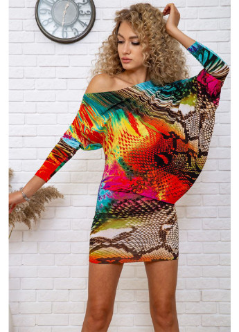 Комбинированное кэжуал платье Ager с абстрактным узором