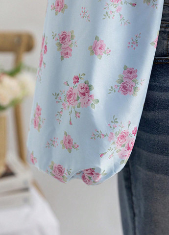 Голубая блуза SHEIN