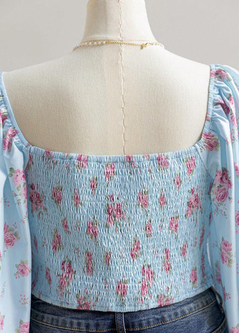 Голубая блуза SHEIN