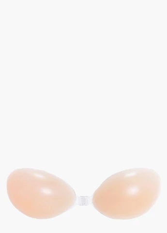 Бежевий клейкий бюстгальтер Boohoo
