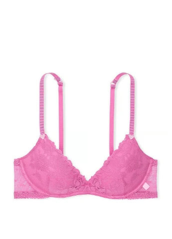 Розовый корбей бюстгальтер Victoria's Secret без косточек полиамид