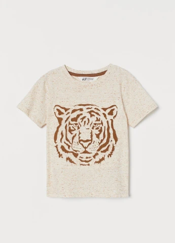 Світло-бежева літня футболка H&M
