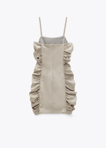 Темно-серое кэжуал платье Zara однотонное