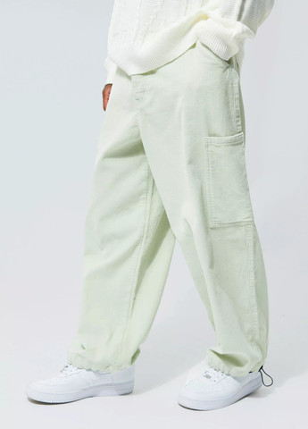 Светло-зеленые кэжуал демисезонные карго брюки Boohoo