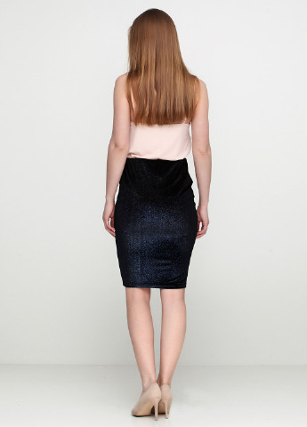 Темно-синяя кэжуал меланж юбка MBYM