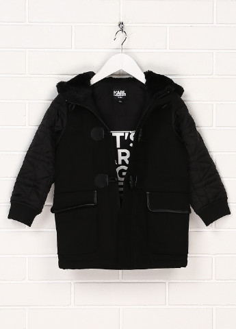 Черная демисезонная куртка Karl Lagerfeld