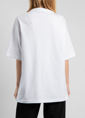 Белая всесезон белая футболка oversize с логотипом Balenciaga