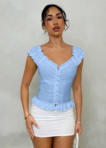 Блакитна блуза SHEIN