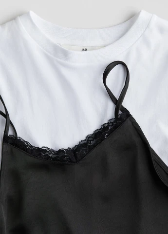 Комбінований літній комплект (сукня, футболка) H&M