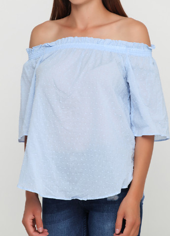 Світло блакитна літня блуза H&M