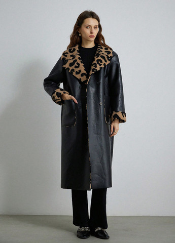 Комбінована зимня куртка куртка-пальто SHEIN