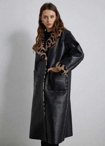 Комбінована зимня куртка куртка-пальто SHEIN