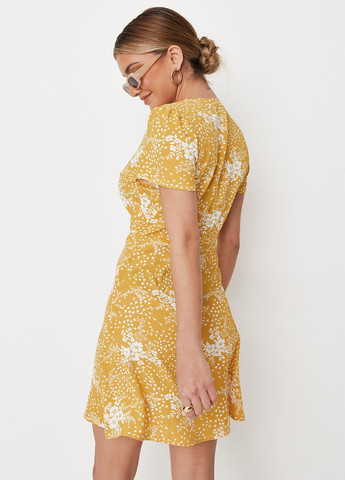Жовтий кежуал сукня Missguided з квітковим принтом