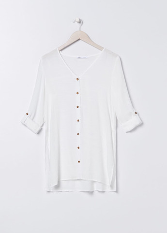 Белая демисезонная блуза Sinsay