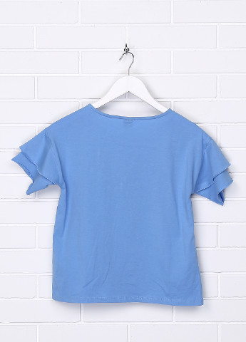 Синя літня футболка з коротким рукавом S.Oliver
