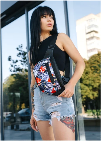 Жіноча поясна cумка бананка Tirso Max 38х17х6 см Sambag (254595037)