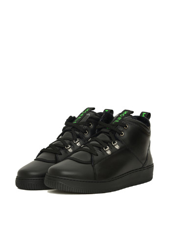 Черные осенние мужские кроссовки Frankie Morello со шнурками