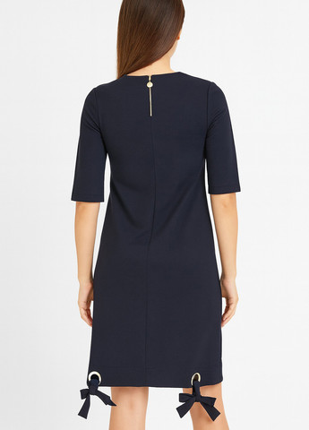 Темно-синя кежуал сукня футляр Sassofono однотонна