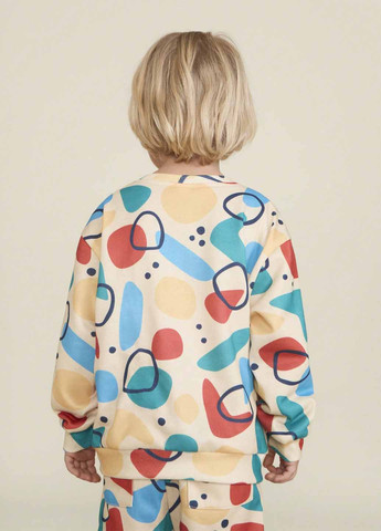 SHEIN свитшот рисунок бежевый домашний полиэстер