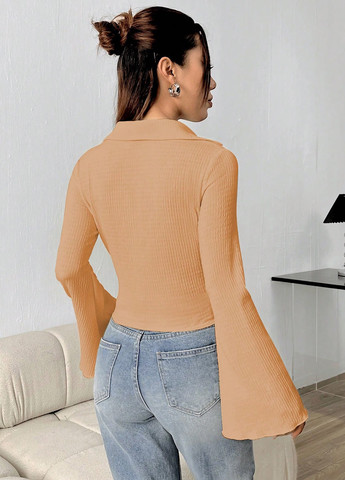 Бежевая блуза SHEIN