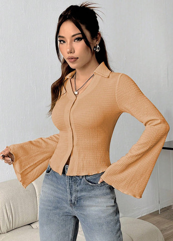 Бежевая блуза SHEIN