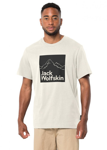 Молочная футболка Jack Wolfskin