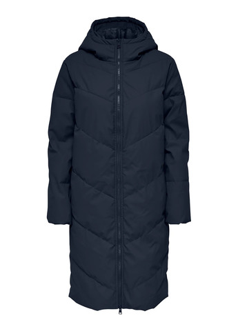 Темно-синяя зимняя куртка куртка-пальто Only