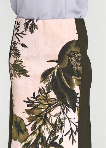 Розовая кэжуал цветочной расцветки юбка Karen by Simonsen миди