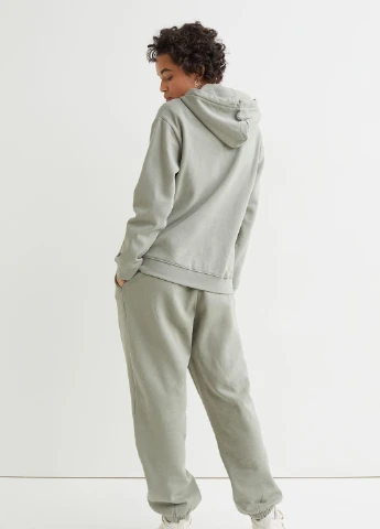 Худі фліс,блідо-м'ятний, H&M Basic (255273963)