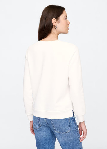 Білий світшот Gap напис без декору (334710084)