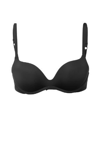 Чорний бюстгальтер push-up з м'якою формованою чашкою чорний l1507a azalea Luna