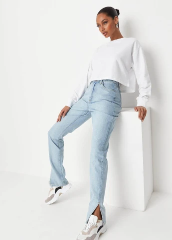 Белый свитшот Missguided однотонный без декора (260377752)