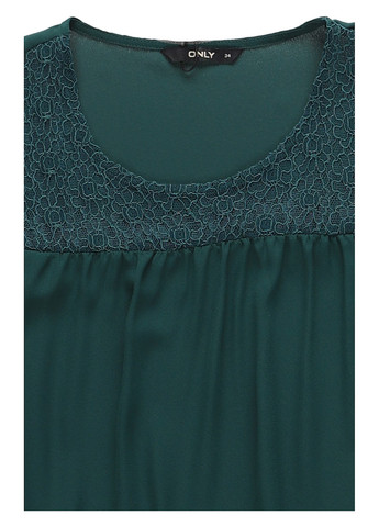 Темно-зелена блуза Only