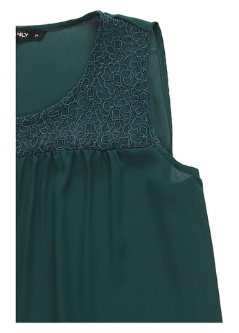 Темно-зелена блуза Only