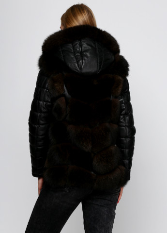 Черная зимняя куртка (мех песца) Morex Pelle